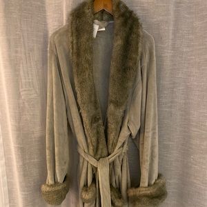 Faux Fur Robe